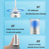 350ML Water Tank Oral Irrigator Rechargeable 5 Gear Adustable Water Flosser, Spec: Black +Gray Tank