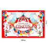Animal Amusement Park Carnival Theme Background Banner Pull Flag Circus Background Decorative Cloth(W23022703)