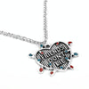 Heart Alphabet Alloy Pendant Necklace(XL1915)