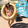 Water Fun Inflatable Diamond Ring Shaped Pool Lounge Swimming Ring Floating Raft Floats, Size: 140*120cm