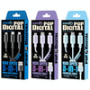 WEKOME WDC-04 Tidal Energy Series 3A USB to 8 Pin+Type-C+Micro USB 3 in 1 Braided Data Cable, Length: 1.2m (Black)