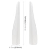 1 Pair Car Solid Color Silicone Bumper Strip, Style: Long (White)