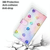 For Alcatel 1SE 2020 Coloured Drawing Cross Texture Horizontal Flip PU Leather Case with Holder & Card Slots & Wallet & Lanyard(Footprint Water Drops)