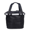 Bicycle Front Bag Basket Aluminum Alloy Foldable Basket, Size:L(Black)