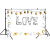 2.1m x 1.5m Valentines Day Photo Party Layout Props Photography Background Cloth(016)