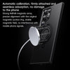 For Samsung Galaxy S24 Ultra 5G Carbon Fiber MagSafe Phone Case with 360 Degree Rotating Holder(Black Silver)