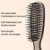 Layered Magic Wet Dry Comb Scalp Massage Comb(Home Transparent Gray)