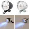 3 LED Retro Bicycle Headlight Night Riding Safety Warning Light(Black)