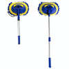 Chenille Water Brush Telescopic Rotary Roller Brush Cleaning Mop(Royal Blue)