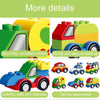 Children Large Particle Engineering Car Educational Assembly Building Block Toys, Style: Police Car