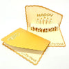3D Paper Carving Hollow Greeting Card Birthday Wishes Thank You Card(Orange)