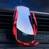 Q3S Infrared lnduction Wireless Fast Charging Air Outlet Car Holder(Red)