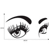 D-821 Beauty Eyes Pattern Car Modified Decorative Sticker(Black)