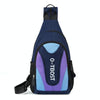 O-TBOST Outdoor Casual Multifunctional Crossbody Backpack(Dark Blue And Purple)