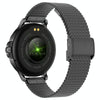 CF12 1.2 inch Waterproof Smart Steel Strap Wristband Support Heart Rate Monitoring / Blood Pressure Monitoring(Black)