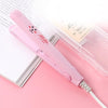 Mini Professional Hair Tools Smoothing Corrugated Travel Straightening Irons(Light Pink Rabit)