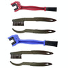 1 Set BG-7168 Bicycle And Motorcycle Cleaning Brush Three-Sided Chain Brush, Colour: Red + Small Brush
