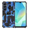 For Samsung Galaxy A16 5G / 4G Camouflage Armor Kickstand TPU Hybrid PC Magnetic Phone Case(Dark Blue)