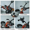 Motorcycle Rear View Mirror Aluminum Alloy Bracket(Black)