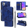 For Samsung Galaxy A06 4G / 5G 3D Butterfly Embossed Pattern Flip Leather Phone Case(Blue)
