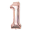 2 PCS 40 Inch Aluminium Foil Number Balloons Birthday Wedding Engagement Party Decor Kids Ball Supplies(1-Champaign gold)
