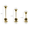 DH2304-01 Rose Carved Metal Candle Holder Bar Decoration Candlelight Dinner Candlesticks, Size: High Gold