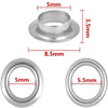 200pcs /Set 5mm Hollow Metal Copper Button Clothing Detachable Jeans Eye Buckles Replacement And Repair Kit