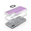 For iPhone XS / X Capsule Glitter TPU Hybrid PC Airbag Phone Case(Purple)