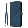 For Xiaomi Redmi K70 Side Buckle Double Fold Hand Strap Leather Phone Case(Royal Blue)