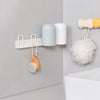 Household Glass Cup Holder Inverted Cup Hanger Bar Free Hole Wall Mounted Drainage Mug Shelf, Color: 4 Position (Black)