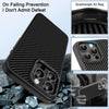 For iPhone 13 Pro Max Carbon Fiber Textured Oil Spray MagSafe Magnetic Phone Case(Grey)