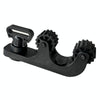 Canoe Paddle Fishing Rod Holder Rail Bracket, Specification: Fixed Roller + Nylon Ring