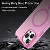 For iPhone 12 Pro Max MagSafe Frosted Translucent TPU + PC Full Coverage Phone Case(Pink)