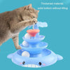 Cat Turntable Toy with Teaser, Pink & Purple