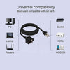 RJ45 Female to Male CAT5E Network Panel Mount Screw Lock Extension Cable, Length: 3m(Black)