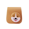 Cartoon Full Body Camera PU Leather Case Bag with Strap for FUJIFILM instax mini 9 / mini 11 / mini 8(Yellow Corgi)