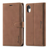 For iPhone XR Forwenw F1 Series Matte Strong Magnetism Horizontal Flip Leather Case with Holder & Card Slots & Wallet & Photo Frame(Brown)