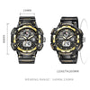 SMAEL 8045 Outdoor Waterproof Time Sports Luminous Dual Display Watch(Black)