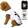 Cotton Dog Vest, Love Heart Print, White, Small