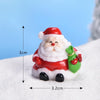 5pcs Christmas Cute Micro Landscape DIY Bonsai Decoration Snowscape Ornament, Style: No.15 Santa Claus