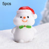 5pcs Christmas Cute Micro Landscape DIY Bonsai Decoration Snowscape Ornament, Style: No.3 Terring Snowman