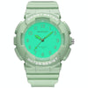SANDA Small Fresh Digital All-match Waterproof Luminous Student Watch(Matcha Green)