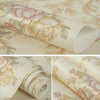 0.53 x 3m 3D Pastoral Style Wallpaper Bedroom Living Room Non-Woven Fabric Self-Adhesive Wall Sticker(203071 Off-white)