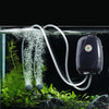 Quiet Aquarium Air Pump 220V 5W - Dual Outlet Adjustable Flow