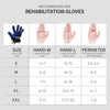 Intelligent Robot Split Finger Training Rehabilitation Glove Equipment With US Plug Adapter, Size: M(Blue Left Hand)