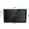 Universal Machine Android Smart Navigation Car Navigation DVD Reversing Video Integrated Machine, Size:10inch 2+16G, Specification:Standard+12 Lights Camera