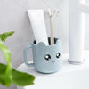 10 PCS Creative Children Toothbrush Cup Cartoon Expression Mouthwash Cup, Capacity:101-200ml(Blue)