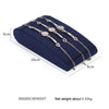 8x18x4cm Bracelet Holder Jewelry Display Props Blue Microfiber Window Necklace Earring Ring Stand