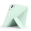For iPad Pro 11 2022 / 2021 / 2020 Fixed Buckle Magnetic Deformation Leather Tablet Case(Baby Green)