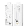 WK WDC-117 3A 8 Pin Fast Charging Charging Cable, Length: 1.2m (White)
